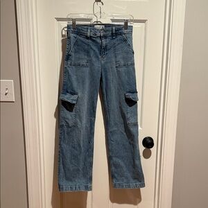 Abercrombie Kids size 15/16 girls high rise wide leg jeans